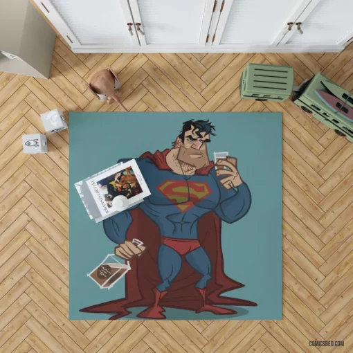 Superman DC Legendary Iconic Hero Comic Rug