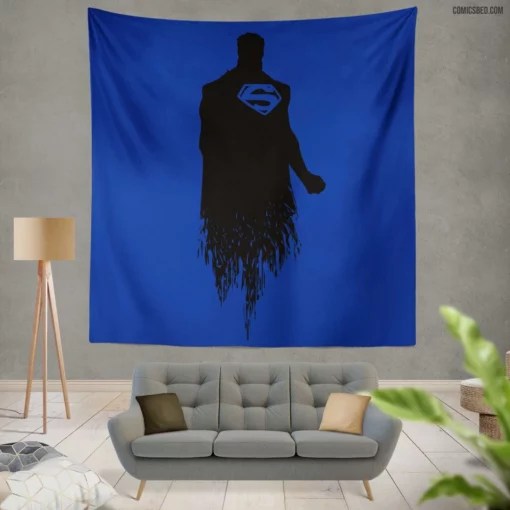 Superman DC Man of Steel Comic Wall Tapestry