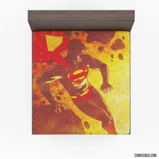 Superman DC Man of Steel Super Hero Comic Fitted Sheet 1