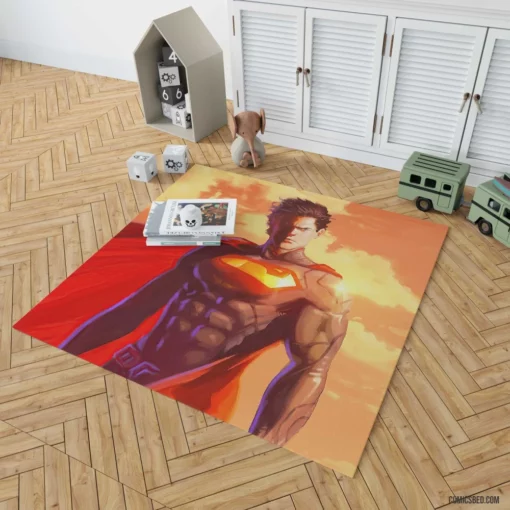 Superman DC Mighty Man of Steel Comic Rug 1