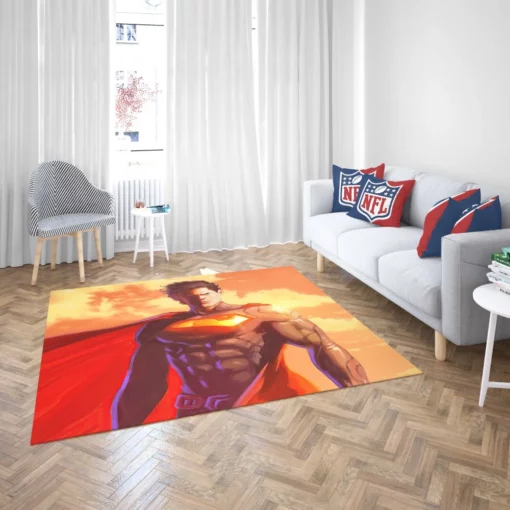 Superman DC Mighty Man of Steel Comic Rug 2