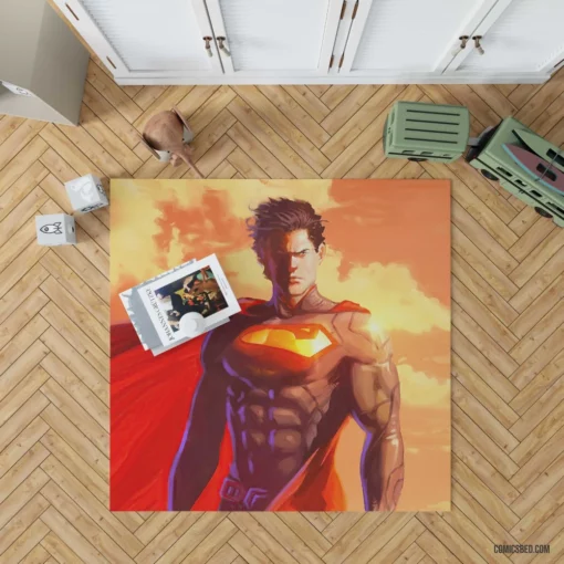 Superman DC Mighty Man of Steel Comic Rug