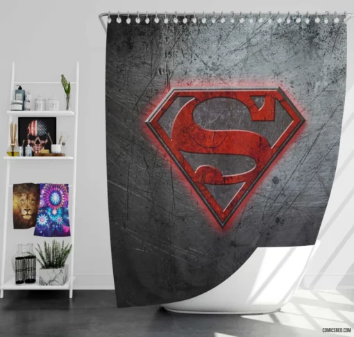 Superman Epic Quest for Justice Comic Shower Curtain