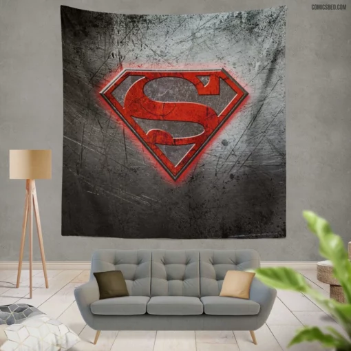 Superman Epic Quest for Justice Comic Wall Tapestry