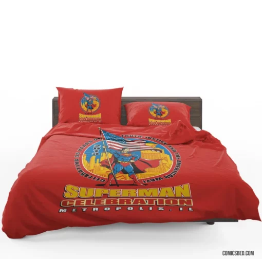 Superman Heroic Adventures Comic Bedding Set