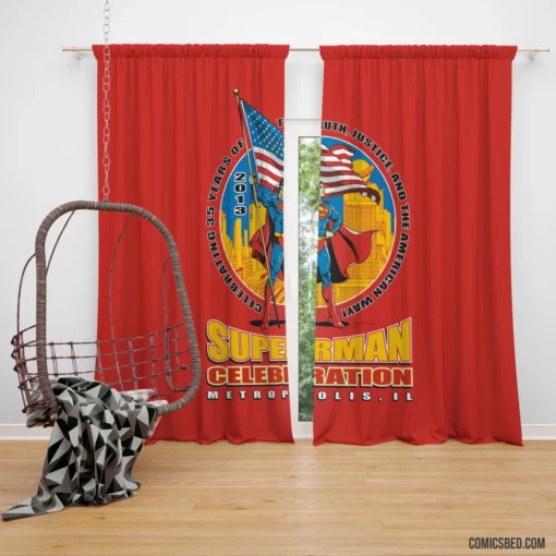 Superman Heroic Adventures Comic Curtain