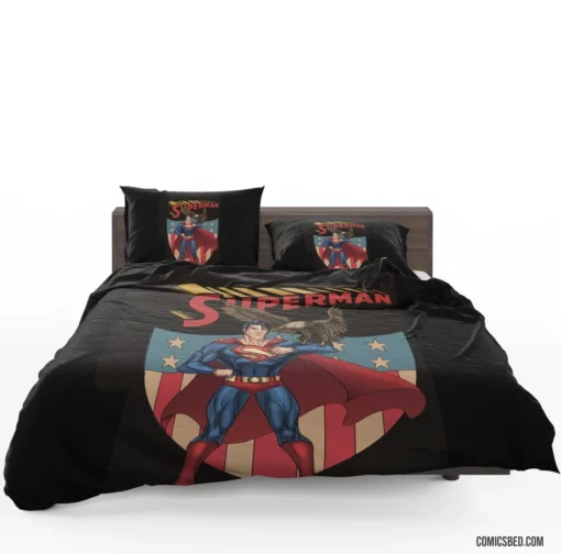 Superman Heroic Adventures in Metropolis Comic Bedding Set