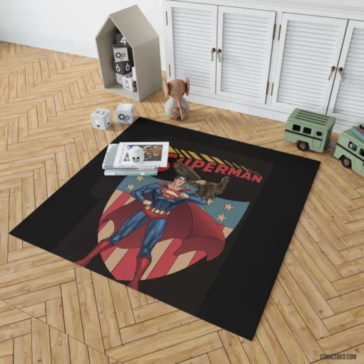 Superman Heroic Adventures in Metropolis Comic Rug 1