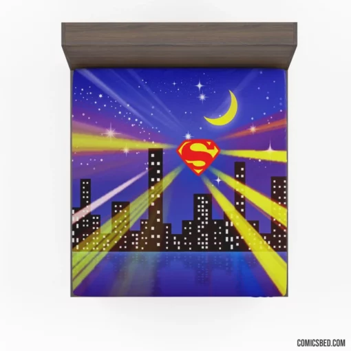 Superman Iconic City Savior Comic Fitted Sheet 1