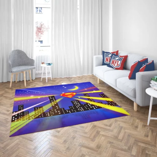 Superman Iconic City Savior Comic Rug 2