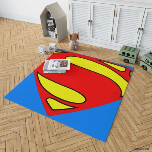 Superman Iconic Kryptonian Comic Rug 1