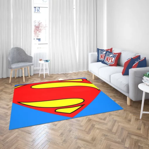 Superman Iconic Kryptonian Comic Rug 2