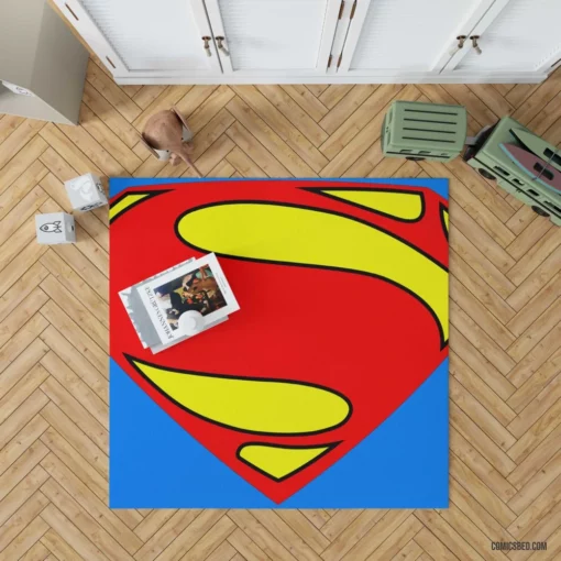 Superman Iconic Kryptonian Comic Rug