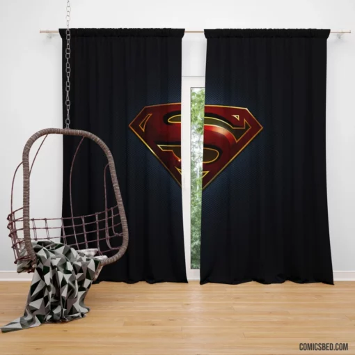 Superman Iconic Man of Steel Comic Curtain