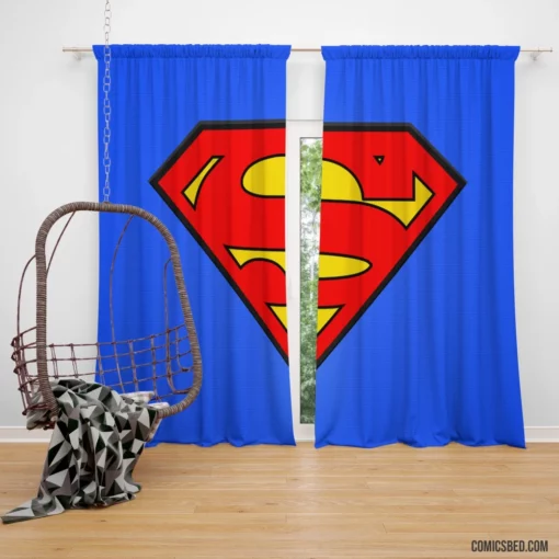 Superman Man of Steel Comic Curtain