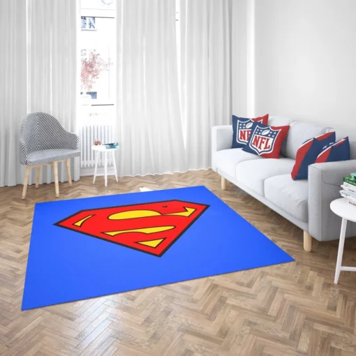 Superman Man of Steel Comic Rug 2