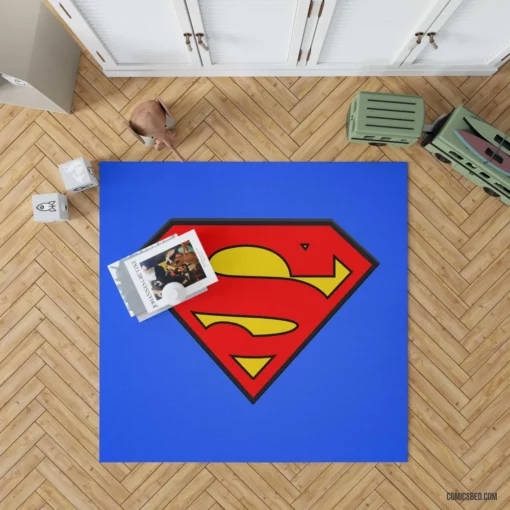 Superman Man of Steel Comic Rug