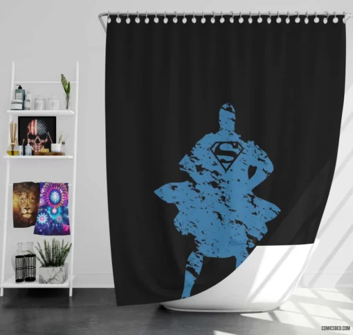 Superman Metropolis Protector Comic Shower Curtain