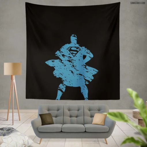 Superman Metropolis Protector Comic Wall Tapestry