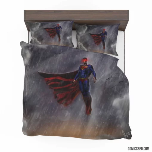 Superman Rain-Soaked Protector Comic Bedding Set 1