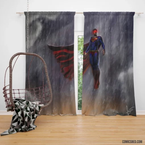 Superman Rain-Soaked Protector Comic Curtain