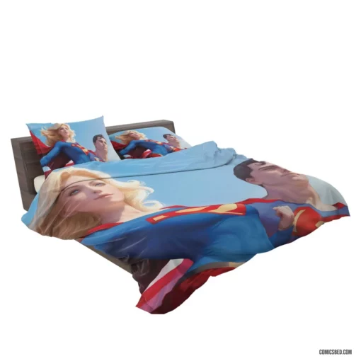 Superman Supergirl DC Kryptonian Heroes Comic Bedding Set 2