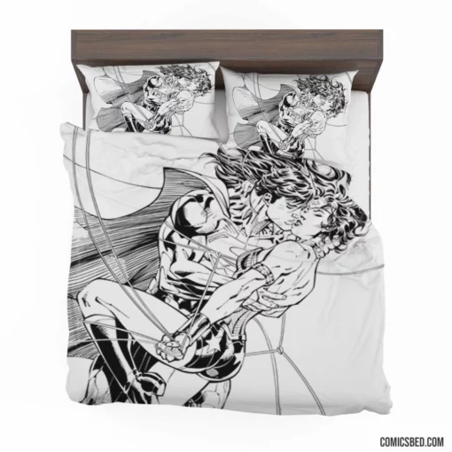 Superman Wonder Woman Power Duo Comic Bedding Set 1