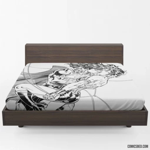 Superman Wonder Woman Power Duo Comic Fitted Sheet