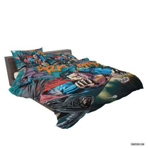 Superman vs Zod Kryptonian Clash Comic Bedding Set 2