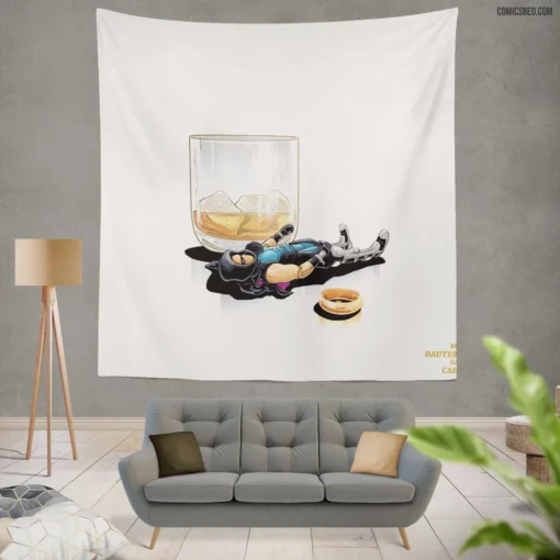 Supurbia Suburban Superheroes Comic Wall Tapestry