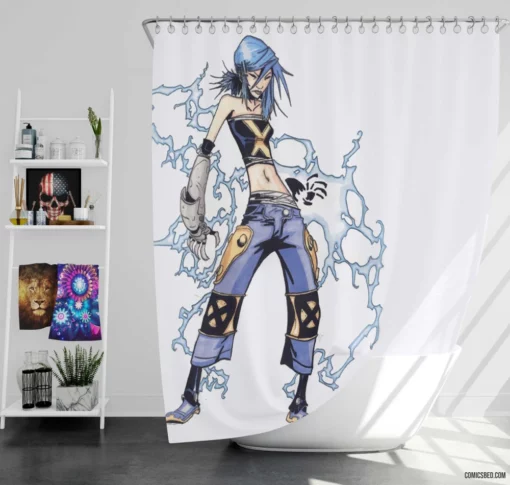 Surge Electric X-Men Adventure Comic Shower Curtain