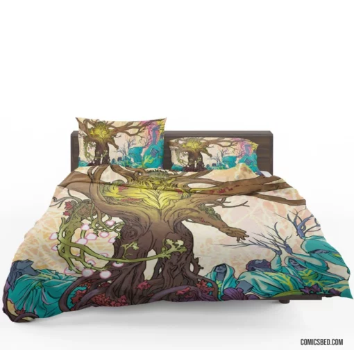 Swamp Thing DC Enigmatic Entity Comic Bedding Set