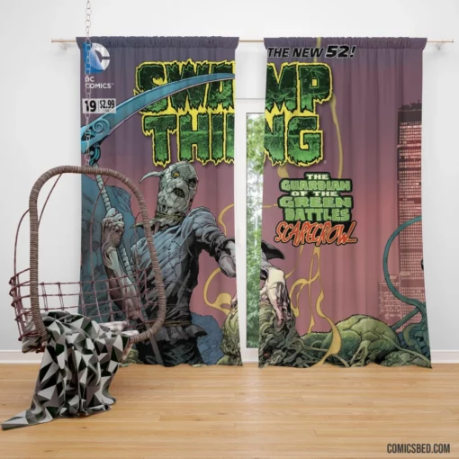 Swamp Thing Muck Monster Quest Comic Curtain