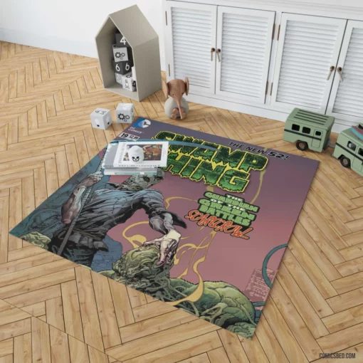 Swamp Thing Muck Monster Quest Comic Rug 1