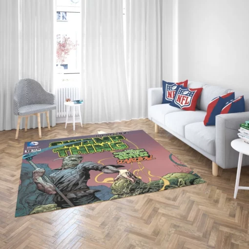 Swamp Thing Muck Monster Quest Comic Rug 2