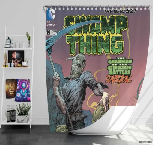 Swamp Thing Muck Monster Quest Comic Shower Curtain