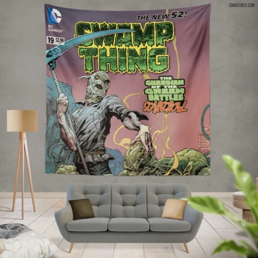 Swamp Thing Muck Monster Quest Comic Wall Tapestry