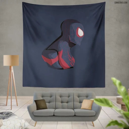 Symbiote Struggle Spider Trial Comic Wall Tapestry