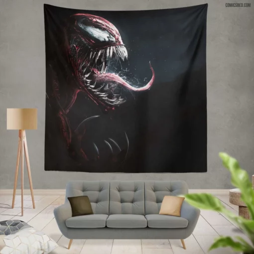 Symbiotic Terror Carnage Marvel Legacy Comic Wall Tapestry