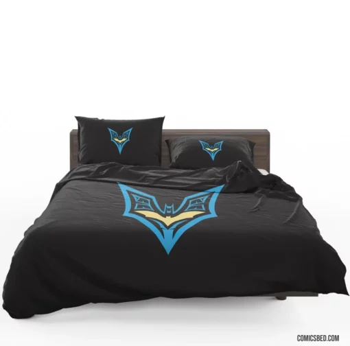 Symbol of Justice The Batman Logo Comic Bedding Set