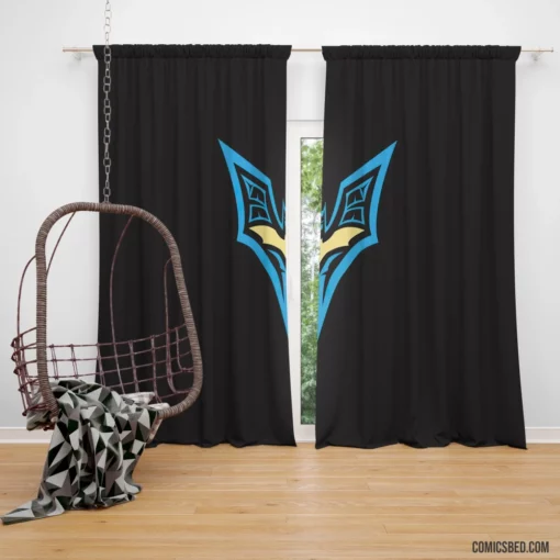 Symbol of Justice The Batman Logo Comic Curtain