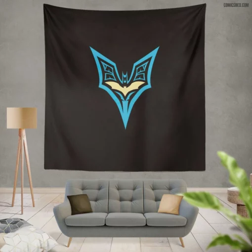 Symbol of Justice The Batman Logo Comic Wall Tapestry