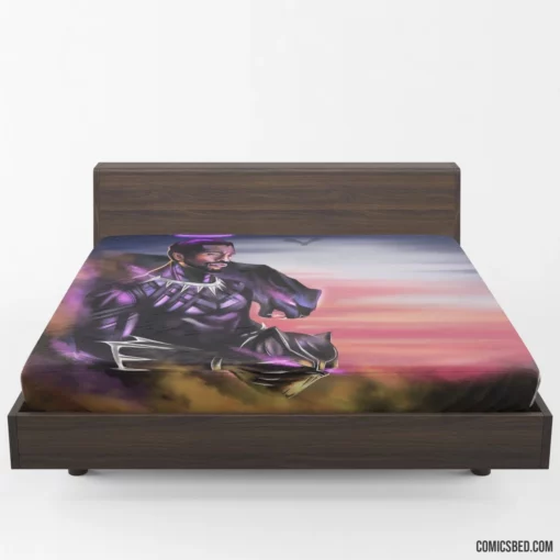 TChalla Triumph Marvel Black Panther Comic Fitted Sheet