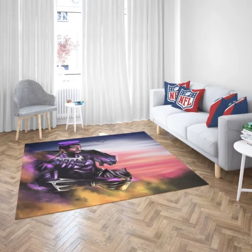 TChalla Triumph Marvel Black Panther Comic Rug 2