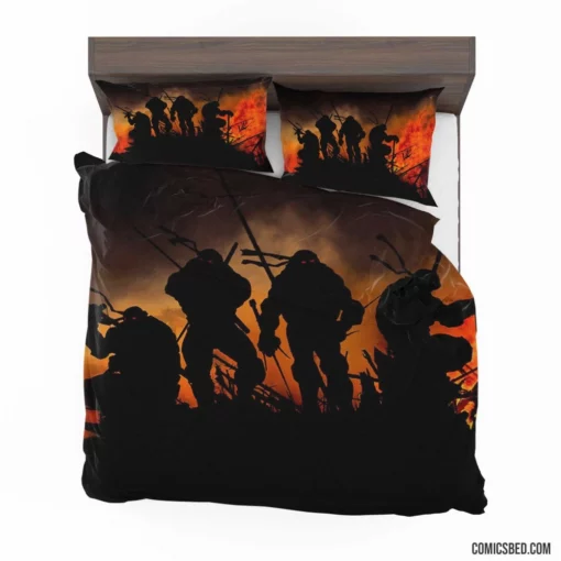 TMNT Heroes in a Half Shell Comic Bedding Set 1