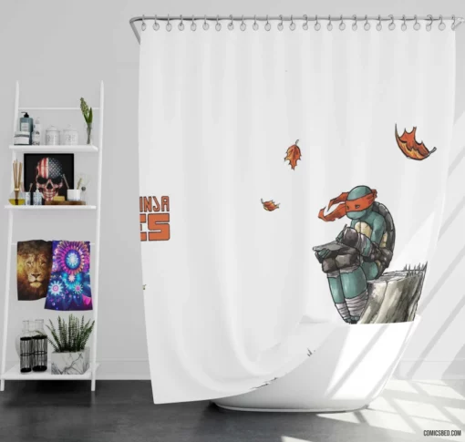 TMNT Mutant Turtle Heroes Comic Shower Curtain