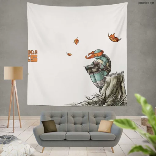 TMNT Mutant Turtle Heroes Comic Wall Tapestry