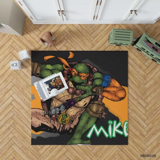 TMNT Turtle Heroes Comic Rug