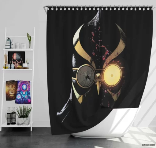 Talon DC Stealthy Assassin Comic Shower Curtain