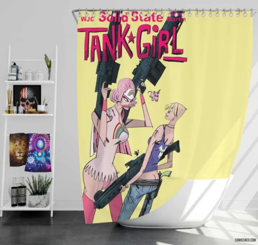 Tank Girl Offbeat Chronicles Comic Shower Curtain